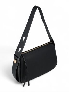 Tory Burch Romy Pebbled Leather Shoulder Bag